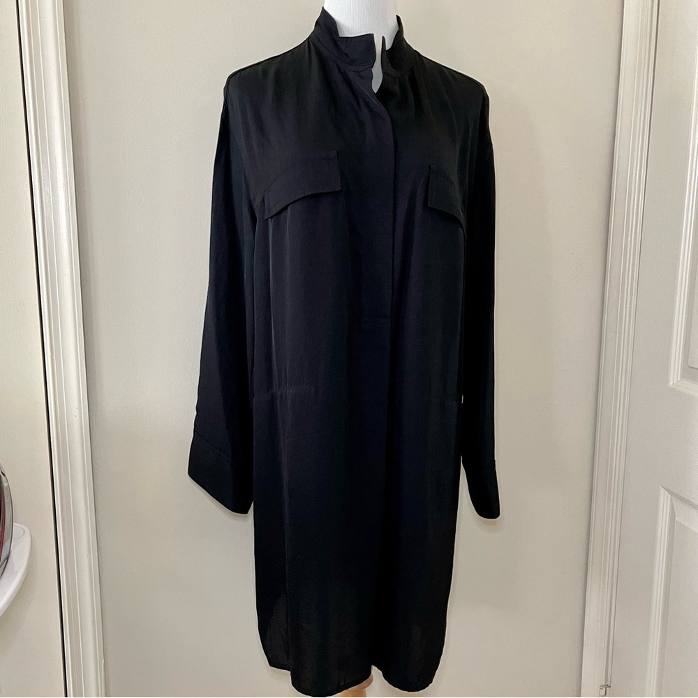 Vince Black Utility Shirtdress style V674751168 NWT